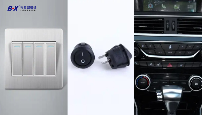 What are the risks of using oil on switch contacts