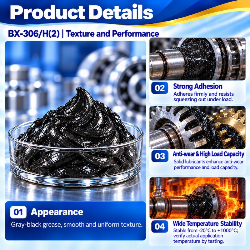 BX-306/H(2) High Temperature Molybdenum Disulfide Damping Damping Grease