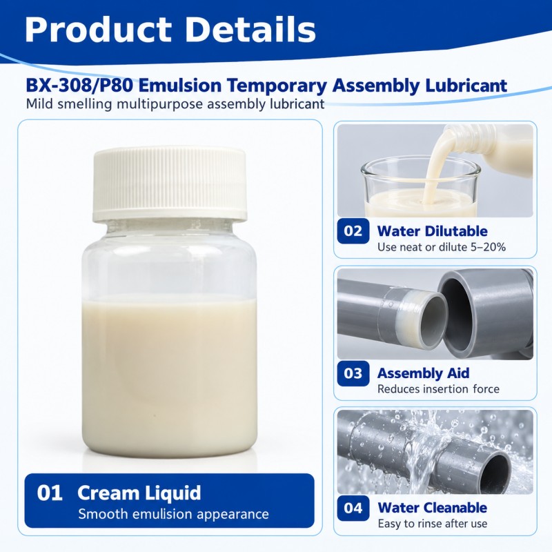BX 308 P80 Emulsion Temporary Assembly Lubricant